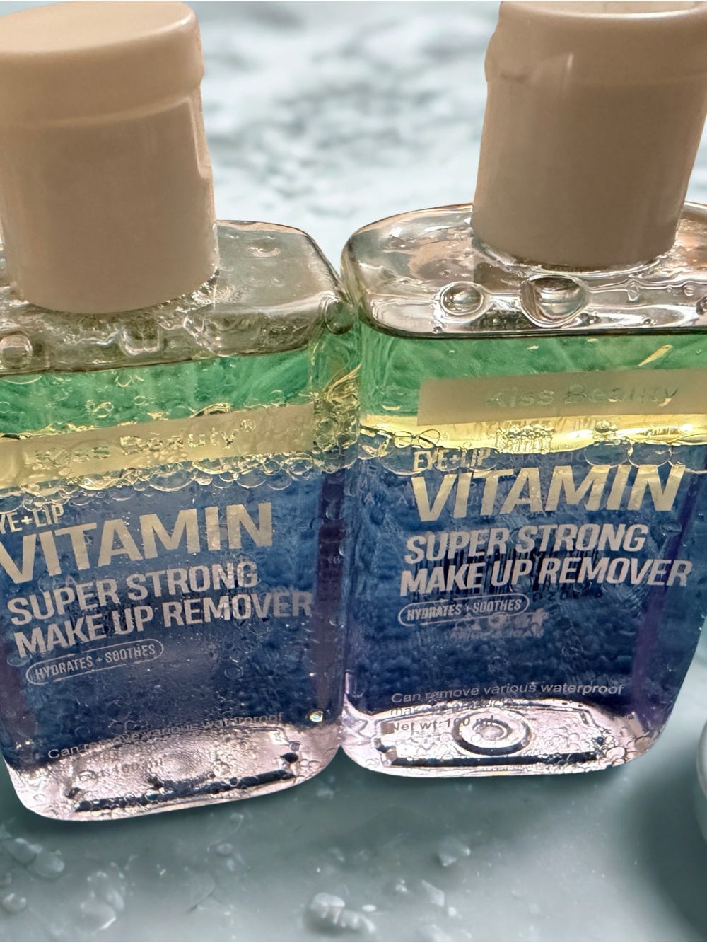 Vitamin Super Strong Makeup Remover — Dual-Tone Gel Bottles